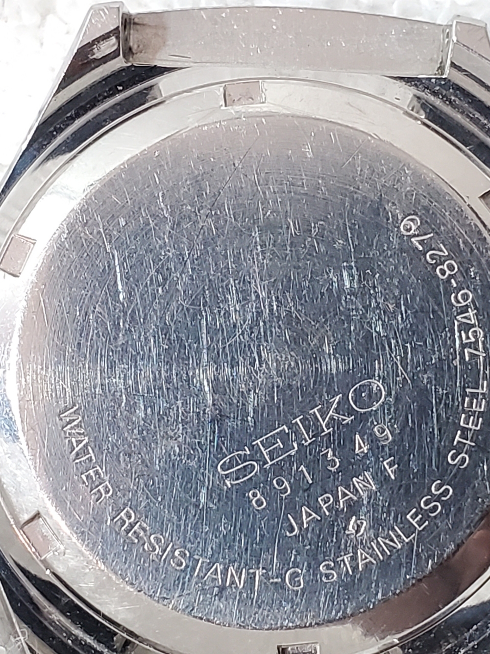 Seiko SQ Mens Vintage Day Date Quartz Watch Stainless Steel 4 Jewels Silver Dial - Picture 7 of 9